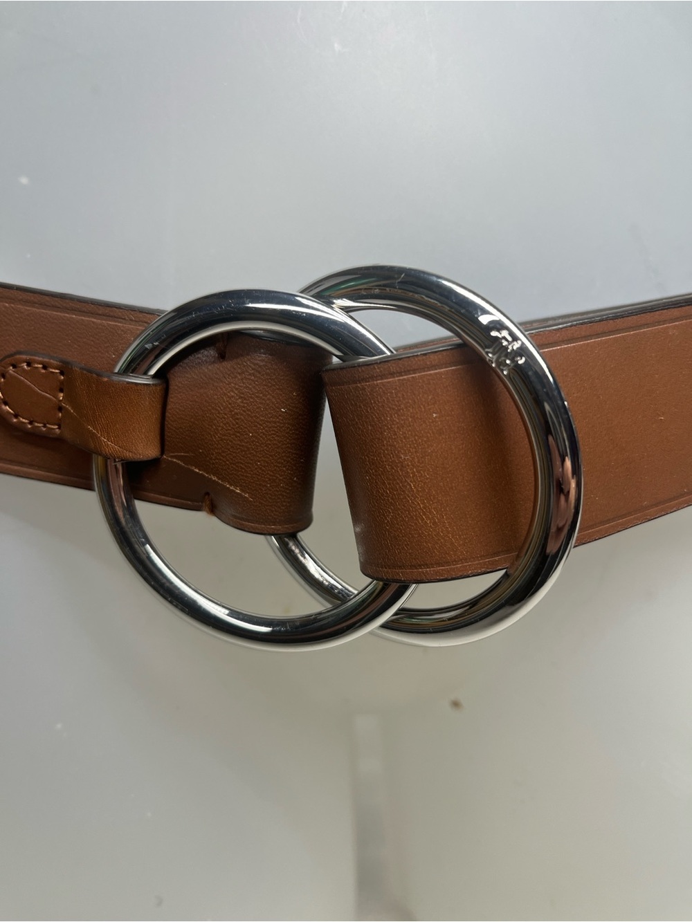 Polo Ralph Lauren Women Belt
Brown Leather Double Ring Medium Silver Equestrian - Picture 2 of 10